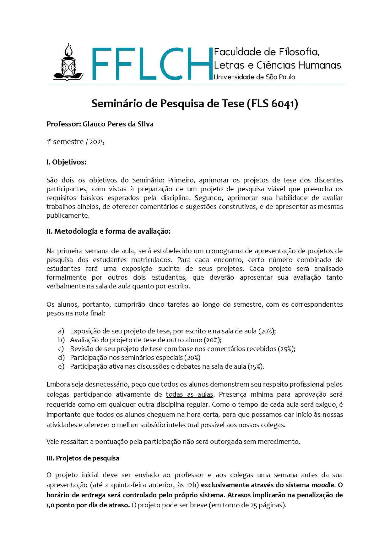 Seminário de Pesquisa e Tese