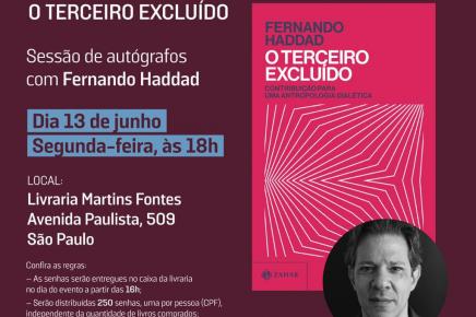 Lançamento do livro "O terceiro excluído"