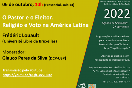 "O pastor e o eleitor. Religião e voto na América Latina"