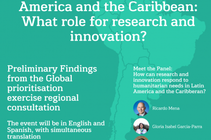 Soluciones para satisfacer las necesidades humanitarias de América Latina y el Caribe (ALC): ¿cuál es el papel de la investigación y la innovación?