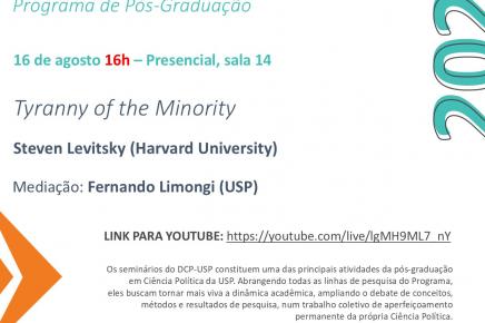 #2 2-2024 Seminário do DCP-USP "Tyranny of the Minority", 16 de agosto, 16h.