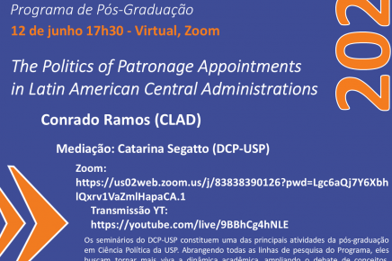 Seminário "The Politics of Patronage Appointments in Latin American Central Administrations"