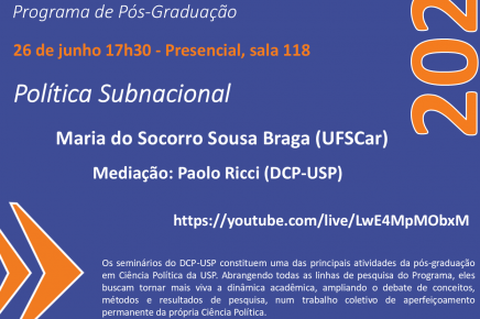 Seminário "Política Subnacional"
